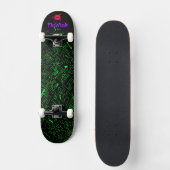 Skateboard Noir vert (Recto)