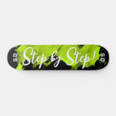 Skateboard Noir vert brossant (Horz)