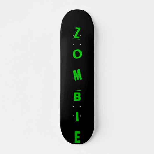 Skateboard noir, ZOMBI (Devant)