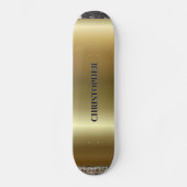 Skateboard Nom cool Gold Black Silver (Recto)
