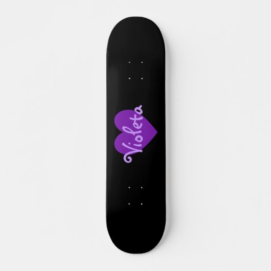 Skateboard Nom dans Purple (Devant)