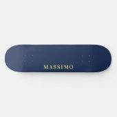 Skateboard Nom de couleur bleu professionnel classique minima (Horz)