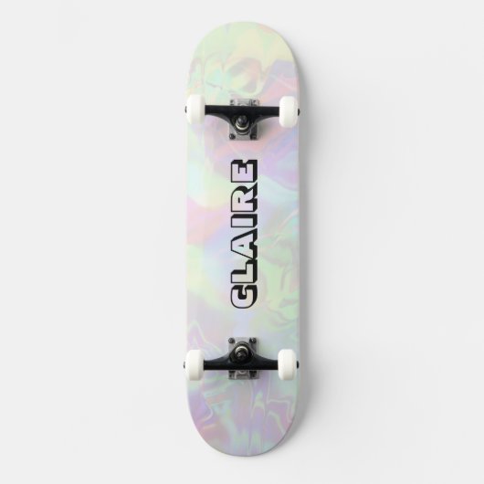 Skateboard Nom de design cool Collectible holographique (Recto)