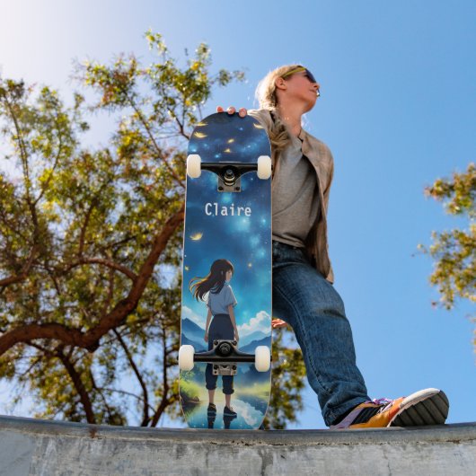 Skateboard Nom de Fille Anime (Extérieur 1)