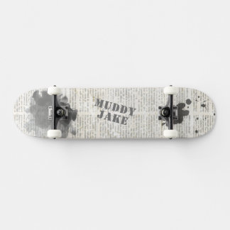 Skateboard Nom de journal vintage sale et rustique