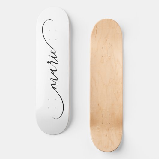 Skateboard Nom de la signature de lessive courbe classique (Recto)