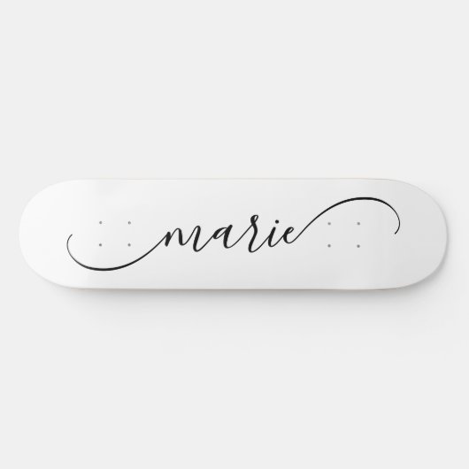 Skateboard Nom de la signature de lessive courbe classique (Horz)