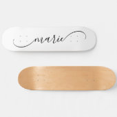 Skateboard Nom de la signature de lessive courbe classique (Horz)