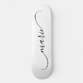 Skateboard Nom de la signature de lessive courbe classique (Recto)