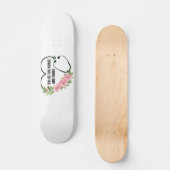 Skateboard Nom de l'infirmière étudiante-inscrite-ancienne (Recto)