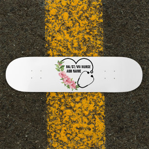 Skateboard Nom de l'infirmière étudiante-inscrite-ancienne