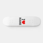 Skateboard Nom du coeur (Horz)