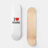 Skateboard Nom du coeur (Recto)