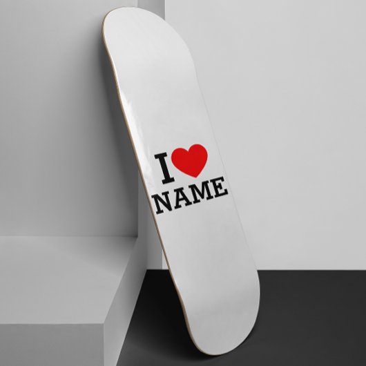 Skateboard Nom du coeur