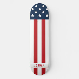 Skateboard Nom du drapeau patriotique américain