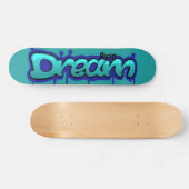 Skateboard nom du style de graffité rêve bleu (Horz)