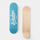 Skateboard Nom et couleur personnalisés Barcelone (Recto)