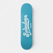Skateboard Nom et couleur personnalisés Barcelone (Devant)