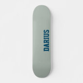 Skateboard Nom moderne Ash Grey | Classique tendance (Devant)