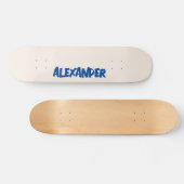 Skateboard Nom moderne lin | Classique tendance (Horz)