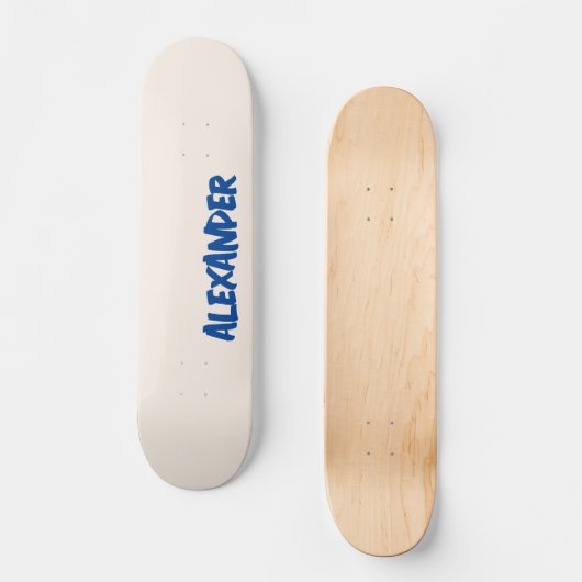 Skateboard Nom moderne lin | Classique tendance (Recto)