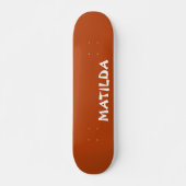 Skateboard Nom moderne rouille | Style tendance (Devant)