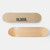 Skateboard Nom moderne Tan | Classique tendance (Horz)