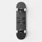 Skateboard Nom monographique moderne gris foncé (ou autre tex (Recto)