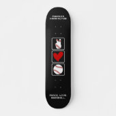 Skateboard Nom personnalisé Baseball (Devant)