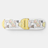 Skateboard Nom personnalisé Cute Kittens (Horz)