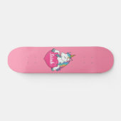 Skateboard Nom personnalisé Cute Unicorn (Horz)