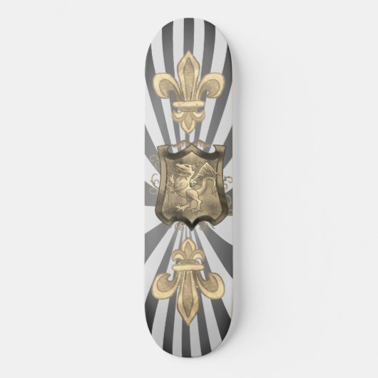 Skateboard Nom personnalisé Dragon Quest Shield (Recto)