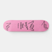 Skateboard Nom personnalisé, emplacement et couleur Shaka (Horz)