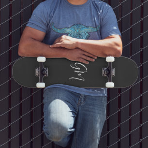 Skateboard Nom personnalisé Initiales personnalisées deux let