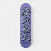 Skateboard Nom personnalisé Rétro "Esprit libre" (Devant)