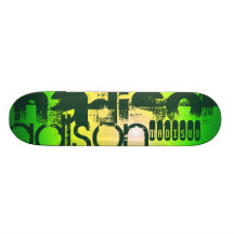 Nom personnalisé sur Neon Yellow & Green