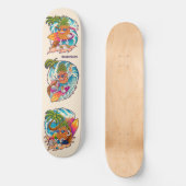 Skateboard Nom personnalisé Surfing Pineapple (Recto)