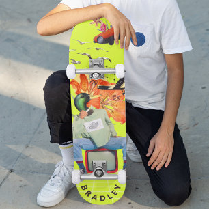 Skateboard Nom personnalisé surréaliste cool et drôle