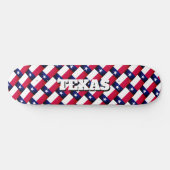 Skateboard Nom personnalisé Texas State flag skboard deck (Horz)