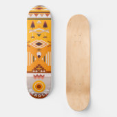 Skateboard Nom personnalisé Tribal Abstrait moderne (Recto)