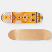 Skateboard Nom personnalisé Tribal Abstrait moderne (Horz)