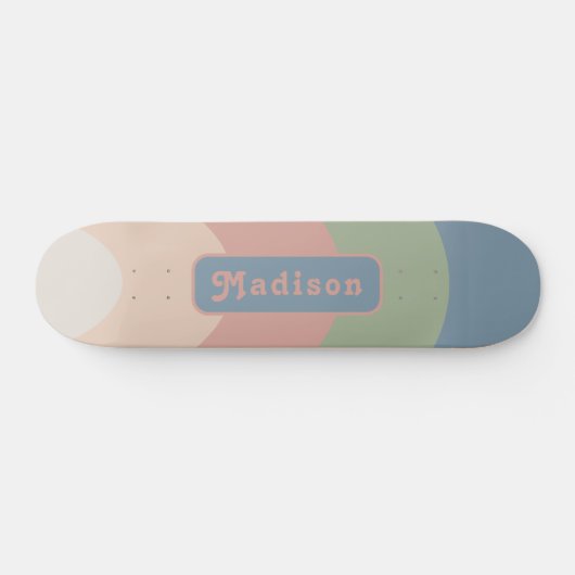 Skateboard Nom Retro Pastel (Horz)