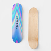 Skateboard Nom simple holographique personnalisé (Recto)