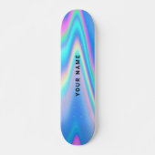 Skateboard Nom simple holographique personnalisé (Devant)