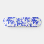 Skateboard NOMADESAUSTRALIENS bleu toile de Jouy (Horz)