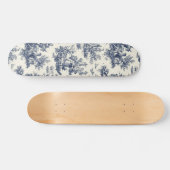 Skateboard NOMADESAUSTRALIENS Marine toile de Jouy (Horz)