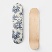 Skateboard NOMADESAUSTRALIENS Marine toile de Jouy (Recto)