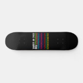 Skateboard Nombres de maths 100e jour d'école enseignant enfa (Horz)