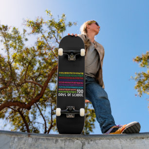 Skateboard Nombres de maths 100e jour d'école enseignant enfa