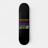 Skateboard Nombres de maths 100e jour d'école enseignant enfa (Devant)